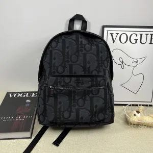 Luxury Dior Backpack Red Genuine Leather Jacquard