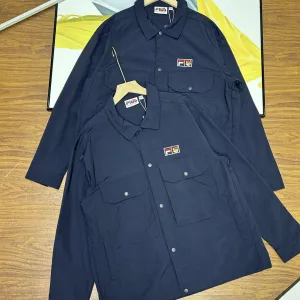 AAA Super Clone Fila Long-Sleeved Shirt Blue Summer
