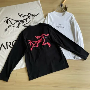 Designer AAA Archaeopteryx Long-Sleeved T-Shirt Black Cotton Long-Staple Spring