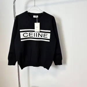 Luxury AAA Celine Sweater Black Wool Blend