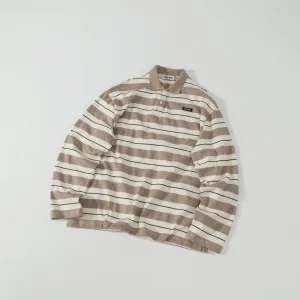 Super Clone Miu Long-Sleeved Shirts Red Cotton Pure Sophistication Patch
