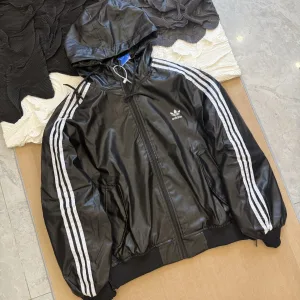 Luxury Adidas Outerwear Red Sheepskin Autumn Winter And
