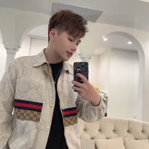 Super Clone Gucci Coat Color Jacquard Denim Autumn Winter