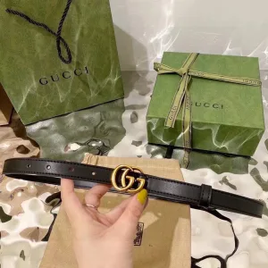 High Quality Gucci Belt Green Top-Grain Cowhide