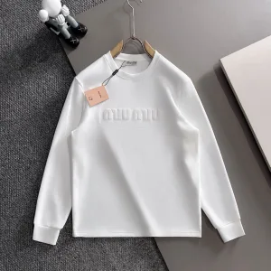 Luxury High Quality Miu Miu Cotton Long-Sleeved Shirts For Autumn