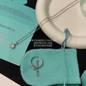 AAA High Quality Tiffany Necklace Red Lace