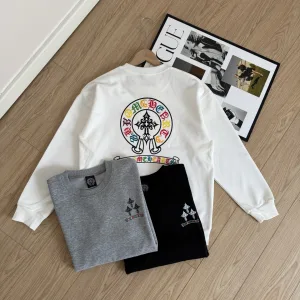 High Quality Luxury Chrome Hearts Hoodie Ash Cotton Soft And Gentle Spring Autumn Winter Crisp Silhouette
