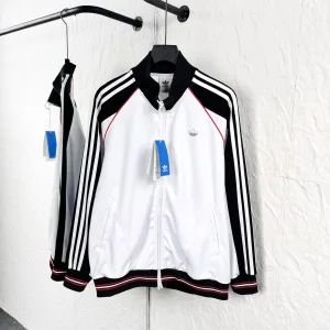 Designer Luxury Adidas Coat Red Autumn