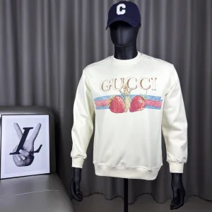 Super Clone Reps Gucci Long-Sleeved Shirts Red Cotton Pure