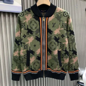 Luxury Louis Vuitton Jacquard Outerwear For Fall