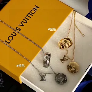 Designer Luxury Louis Vuitton Necklace Color Lace