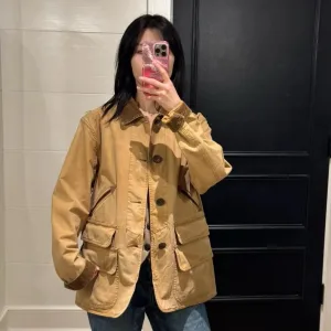 Super Clone Designer Ralph Lauren Outerwear Ash Cotton Spring Patch