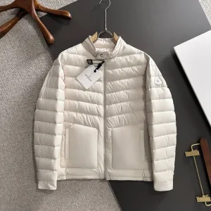 Designer Monk Down Jacket Red Goose Duck Nylon Premium Quality Zippered Pocket