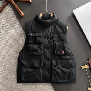 Super Clone Monk Down Jackets Red Goose Duck Nylon Premium Quality Zippered Pocket