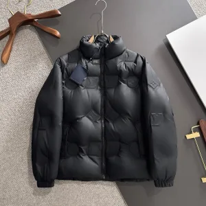 Luxury Super Clone Louis Vuitton Down Jacket Red Goose Duck Nylon Premium Quality Zippered Pocket