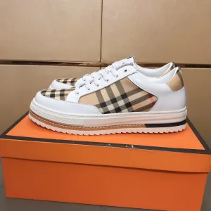 Aaa Burberry Cowhide Casual Shoes