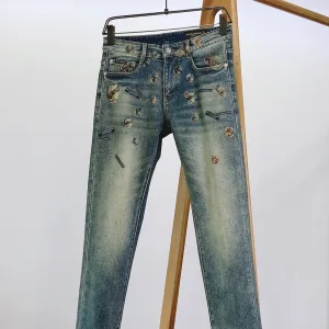 Super Clone Luxury Dolce & Gabbana Jeans Twill Denim Streetwear
