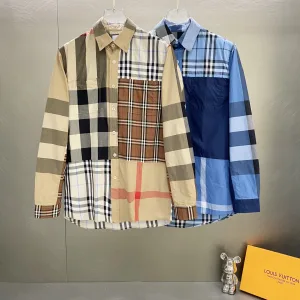 Designer Burberry Cotton Long-Sleeved Shirt