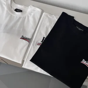 AAA Balenciaga Long-Sleeved Black Cotton Pure Woven Fabric Winter