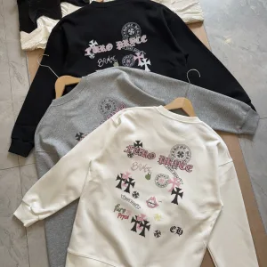 Designer Chrome Hearts Hoodie Ash Cotton Soft And Gentle Spring Autumn Winter Crisp Silhouette