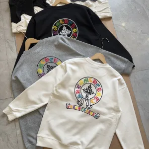 High Quality Super Clone Chrome Hearts Hoodie Ash Cotton Soft And Gentle Spring Autumn Winter Crisp Silhouette