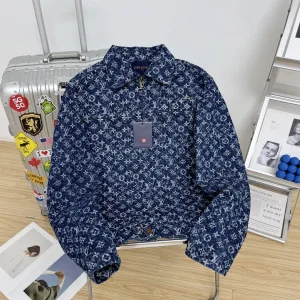 Luxury Louis Vuitton Outerwear Blue Cotton Denim Autumn Winter And Early