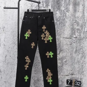 Designer Chrome Hearts Abs Jeans