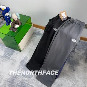 Designer AAA North Long Pants Black Light Exercise Embroidery