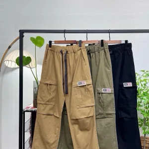 Super Clone Jordan Cargo Pants Red Cotton Pure