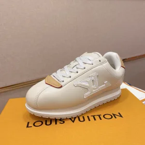 Designer Louis Vuitton Cowhide Sneakers For Spring