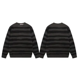 Reps Luxury Acne Studios Sweater Red Wool Blend Mohair Denim Embroidery