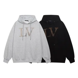 Super Clone Louis Vuitton Hoodie Ash Silk