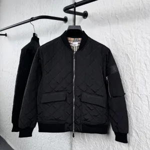 Designer Burberry Outerwear Black Cotton Material Selection Autumn Winter And