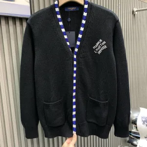 High Quality Louis Vuitton Merino Wool Cardigan For Autumn