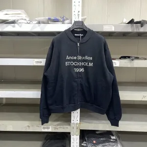 Reps High Quality Acne Studios Jacket Red Cotton Pure Combed Relaxed Fit Enzyme Washing Seam