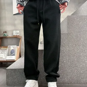 Designer Fendi Rubber Casual Pants For Autumn