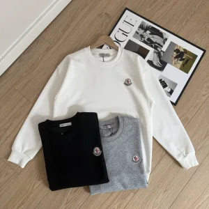 High Quality Reps Moncler Hoodie Ash Cotton Soft And Gentle Spring Autumn Winter Crisp Silhouette