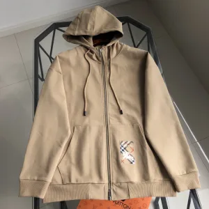 High Quality Burberry Coat Black Cotton Pure Autumn Winter Embroidery