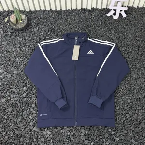 AAA Adidas Coat Blue Jacquard Autumn Winter Early