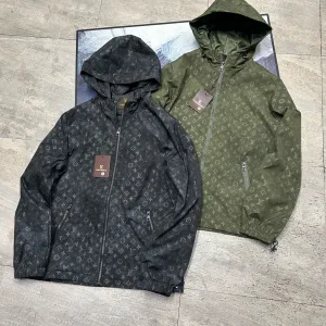 Reps Luxury Louis Vuitton Outerwear Green High-Quality Materials Autumn Winter And