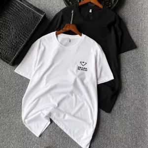 AAA Luxury Prada T-Shirt Cotton Pure Mulberry Silk