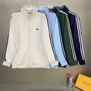 Designer Reps Adidas Outerwear Red Jacquard Autumn Winter Early