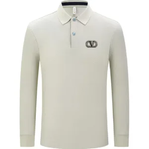 High Quality 1:1 Dior Cotton Long-Sleeved Polo Shirt For Autumn