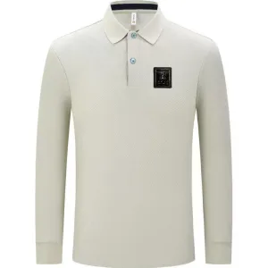 Designer Dior Cotton Long-Sleeved Polo Shirt For Autumn