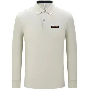High Quality Luxury Dior Cotton Long-Sleeved Polo Shirt For Autumn