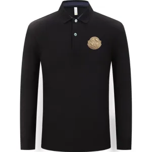Aaa Dior Cotton Long-Sleeved Polo Shirt For Autumn