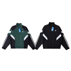 Luxury Adidas Outerwear Red Polyester Fiber Lace Autumn Embroidery Heavy