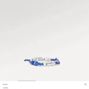 Luxury Louis Vuitton Bracelet Blue Acrylic