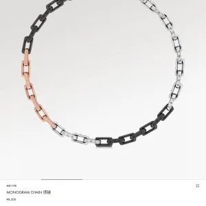 Super Clone Designer Louis Vuitton Necklace Color Lace Old Style