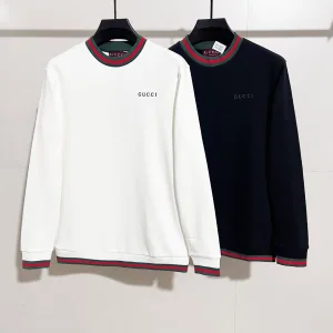 AAA Gucci Hoodies Red Ribbed Fabric Embroidery Patch